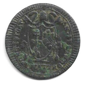 1802 Papal States Pius VII Quattrino Coin (b199)